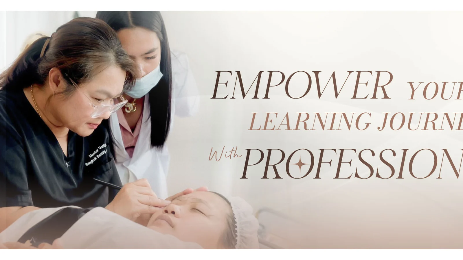 การฝึกปฏิบัติที่ Bangkok Beauty International Academy